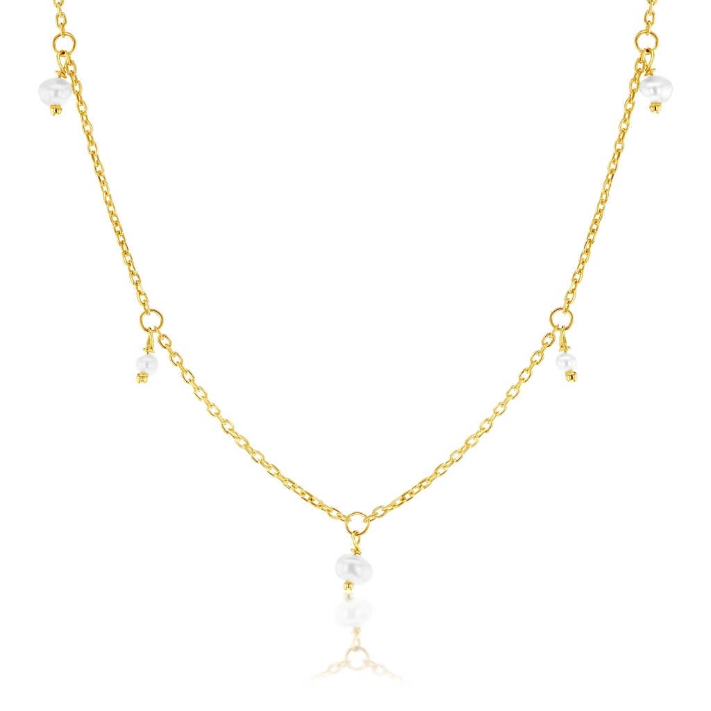 9Y FRESHWATER PEARL DROPLET NECKLACE