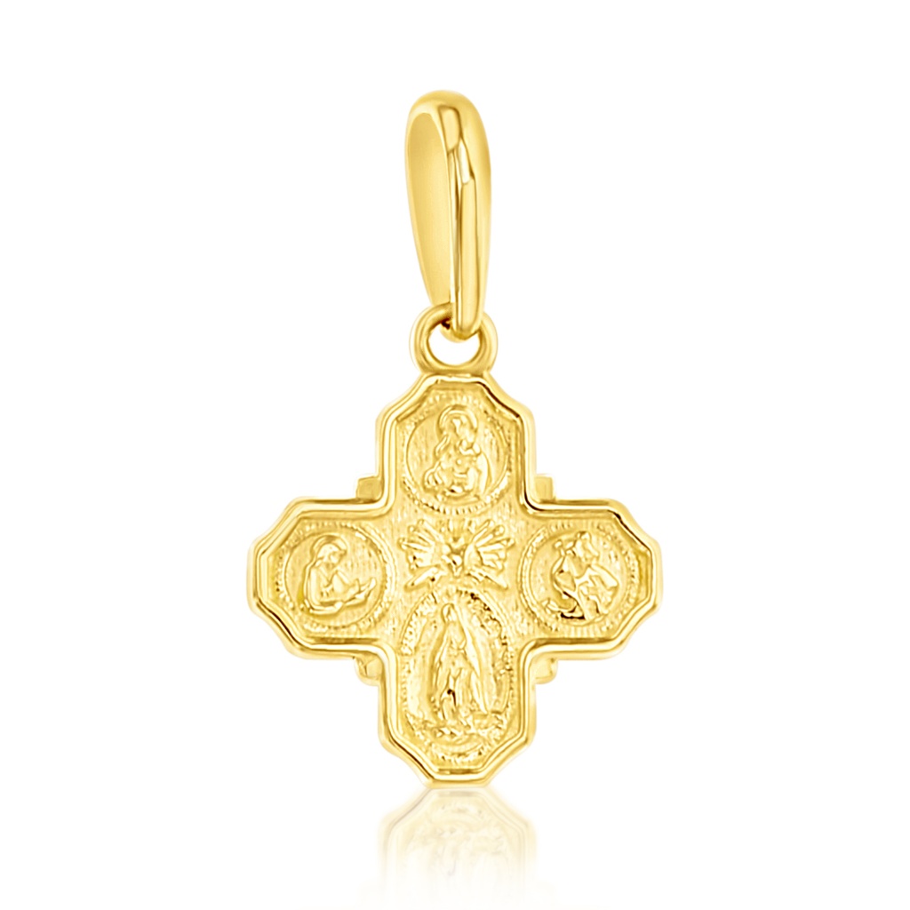 9Y MOTHER MADONNA CROSS MEDALLION