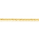 9CT SILVER FILLED HAMMERED ROUND CABLE 7.0MM