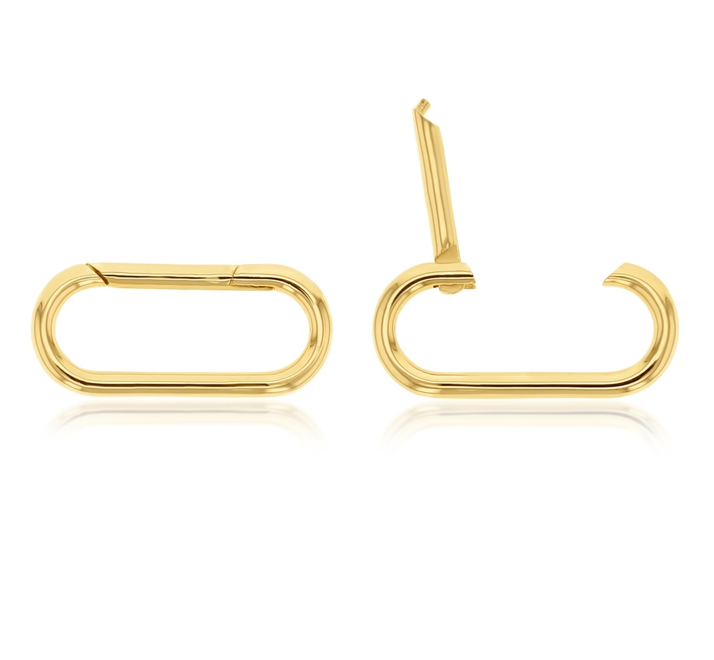 SS 19MM PLAIN OVAL ENHANCER CLIP