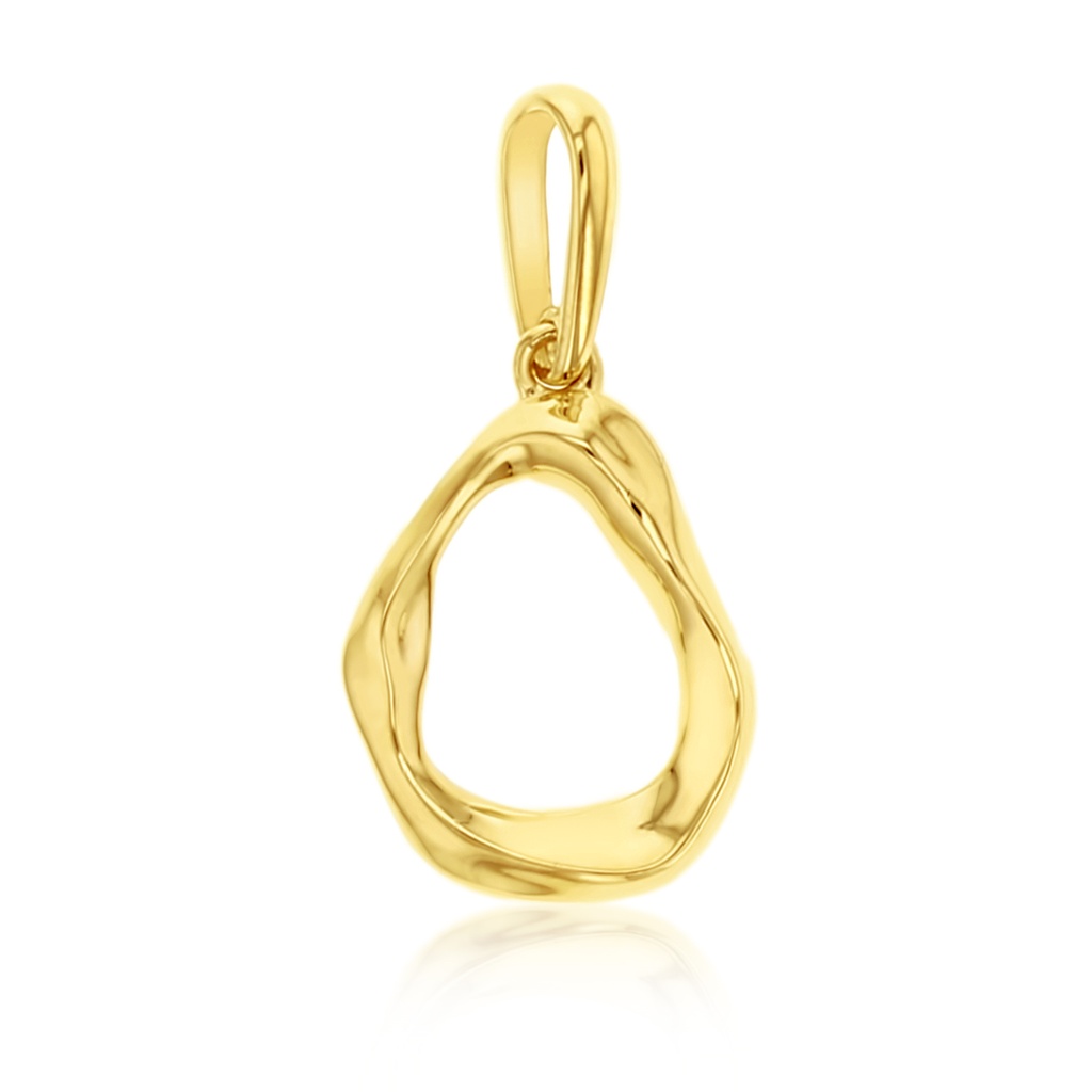 ### 9Y OPEN WAVEY FREE FORM PENDANT