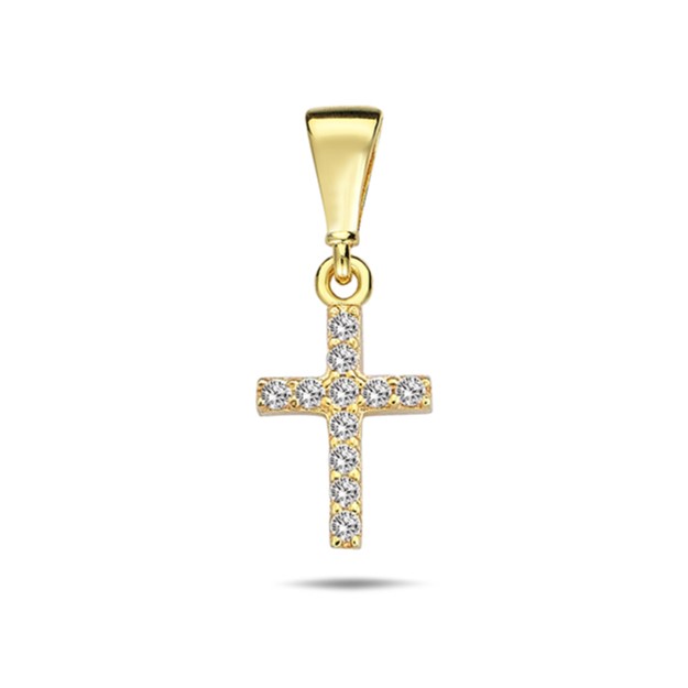 9Y CZ SET MINI PLAIN CROSS 