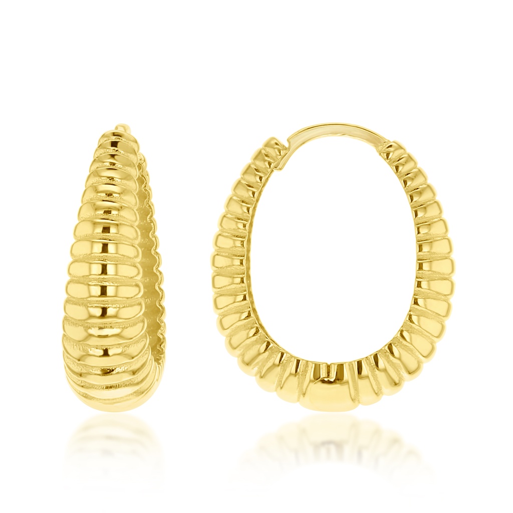 9Y HORIZONTAL RIDGED TAPERED HUGGIE