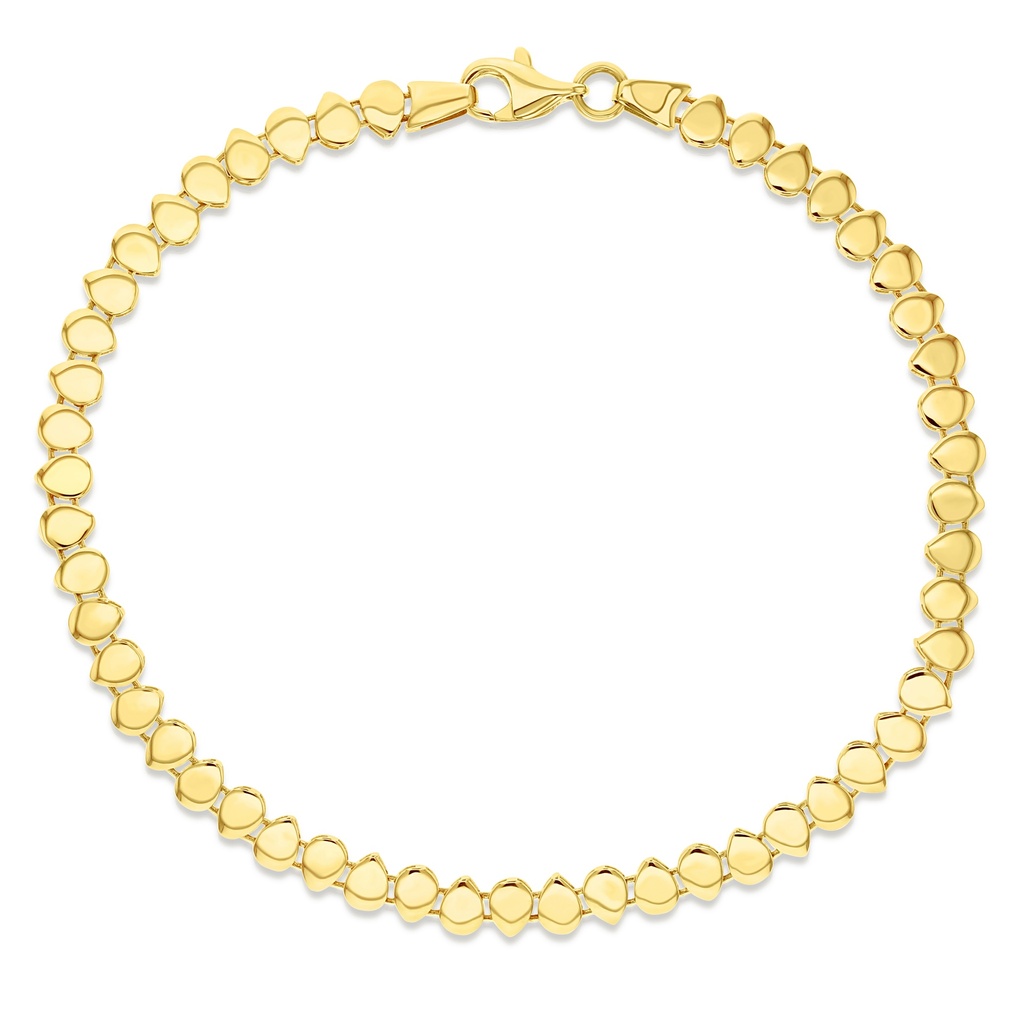 ## 9Y INTERWOVEN ALTERNATING TEARDROP BRACLET