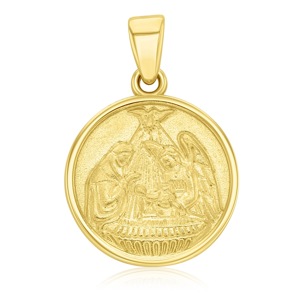 9Y MATTE BAPTISM PENDANT