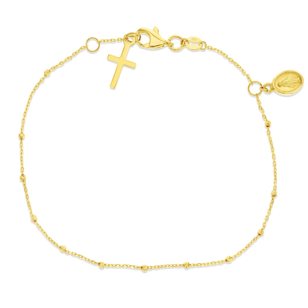 9Y FINE ROSARY DROPLET BRACELET