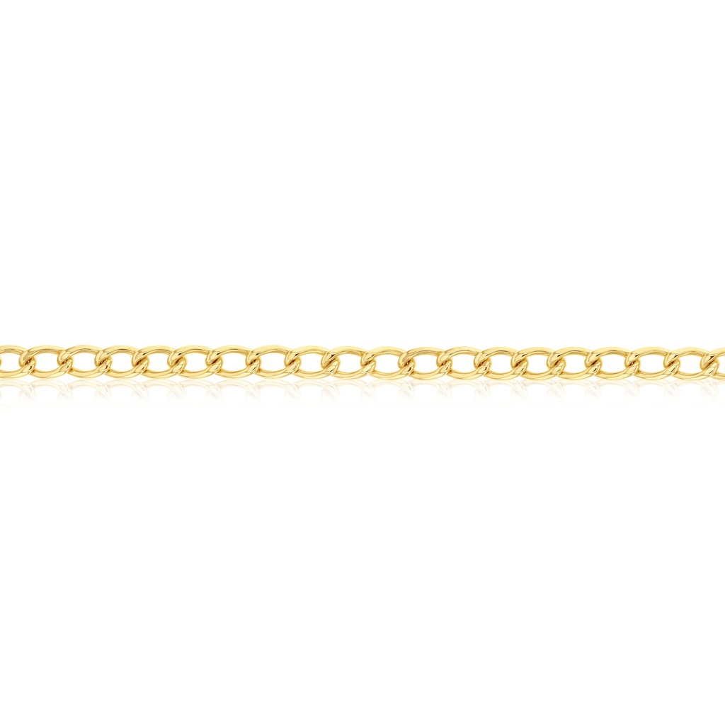SOLID OPEN CURB - WIDE ROUNDED OPEN HANDMADE FILED 6MM