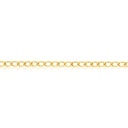 SOLID OPEN CURB - WIDE ROUNDED OPEN HANDMADE FILED 6MM