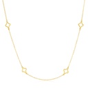 9Y FOUR OPEN CLOVER NECKLACE