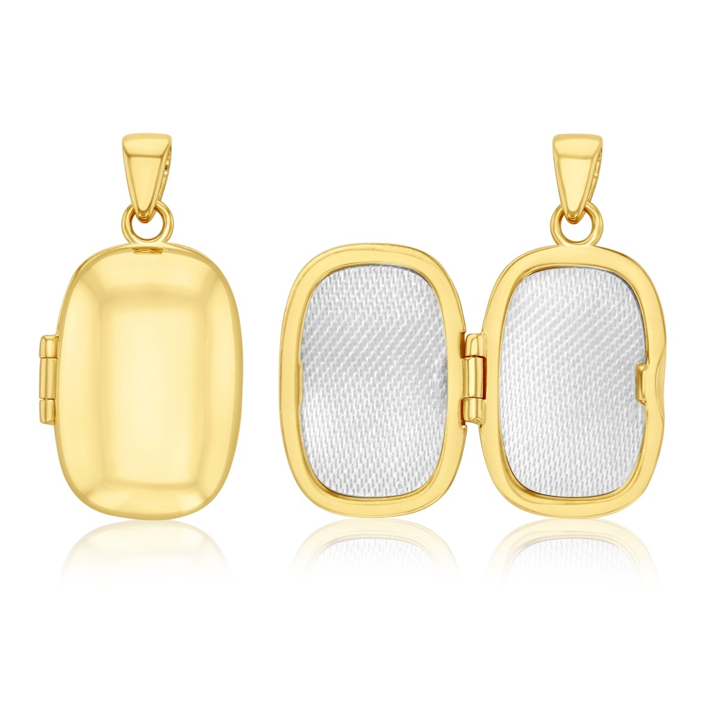 9Y RECTANGULAR OVAL LOCKET PENDANT
