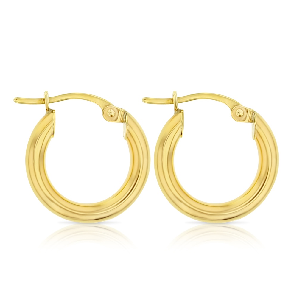 9Y PLAIN 10MM HOOP EARRING