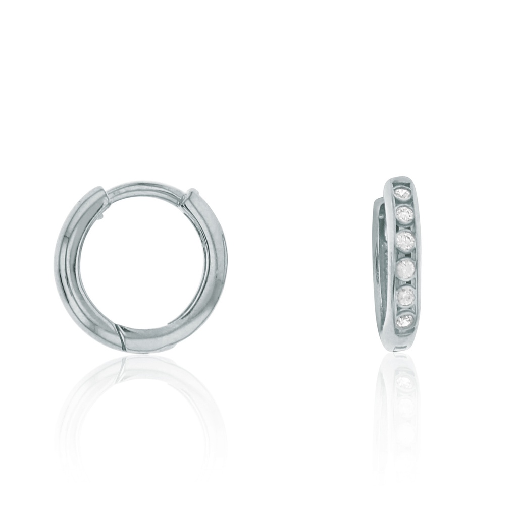 ## 9W CZ SET MINI PLAIN HUGGIE