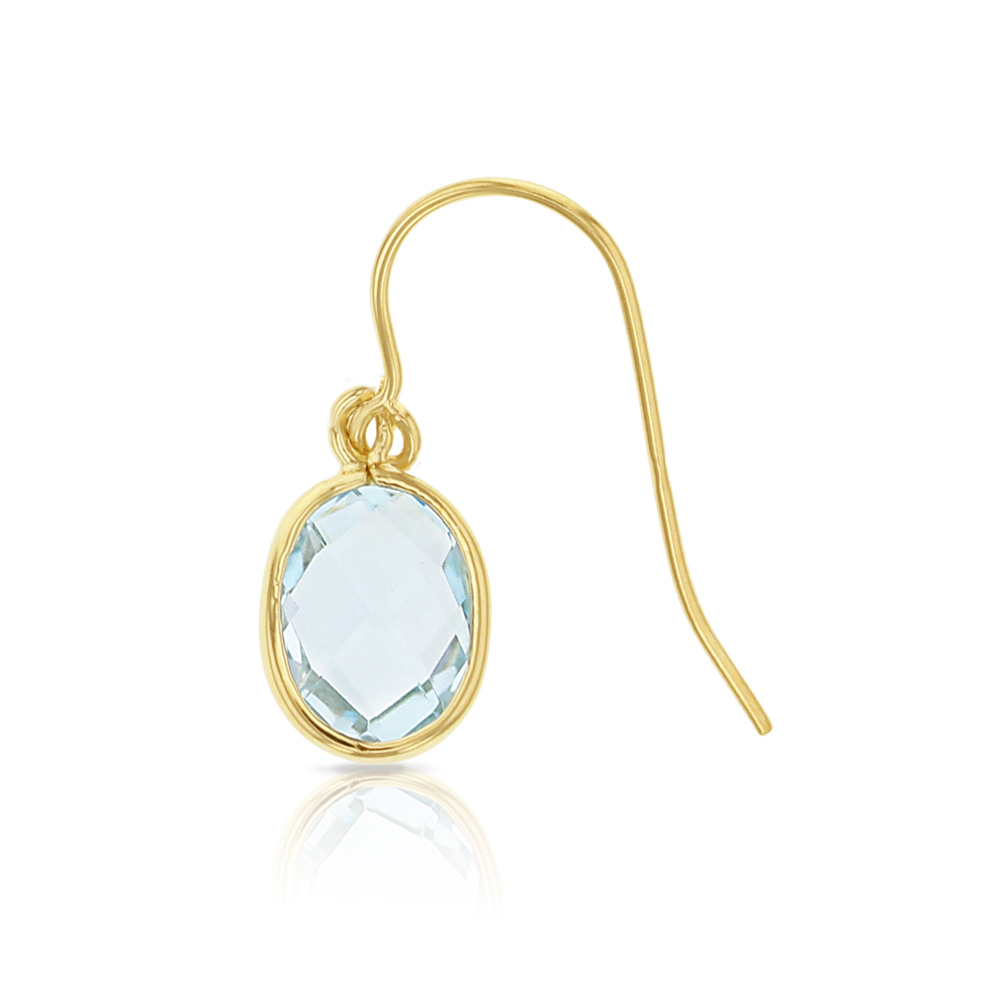 ## 9Y TOPAZ DROP EARRING