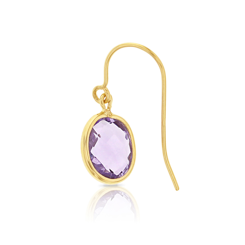 ## 9Y AMETHYST DROP EARRING