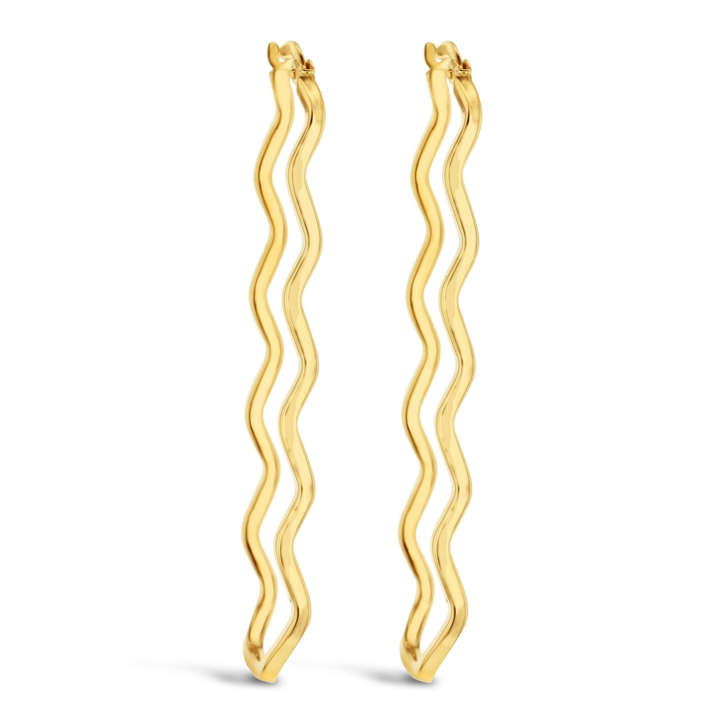 ## 9Y WAVEY OVAL HOOP