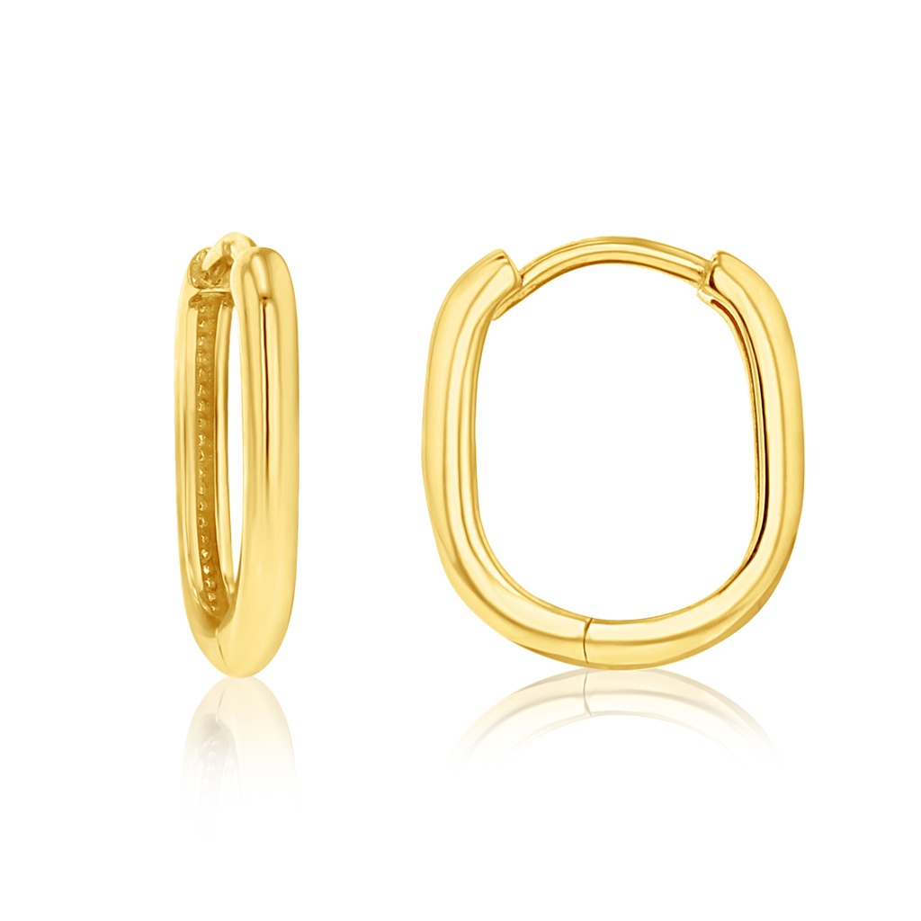 9Y PAPERCLIP 8MM SQUARE HUGGIE