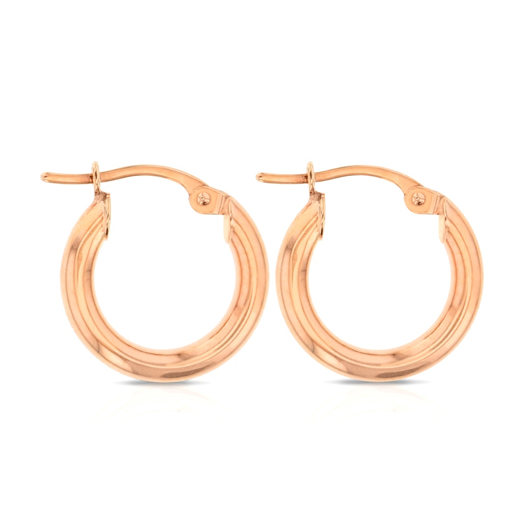 9P PLAIN 10MM HOOP EARRING