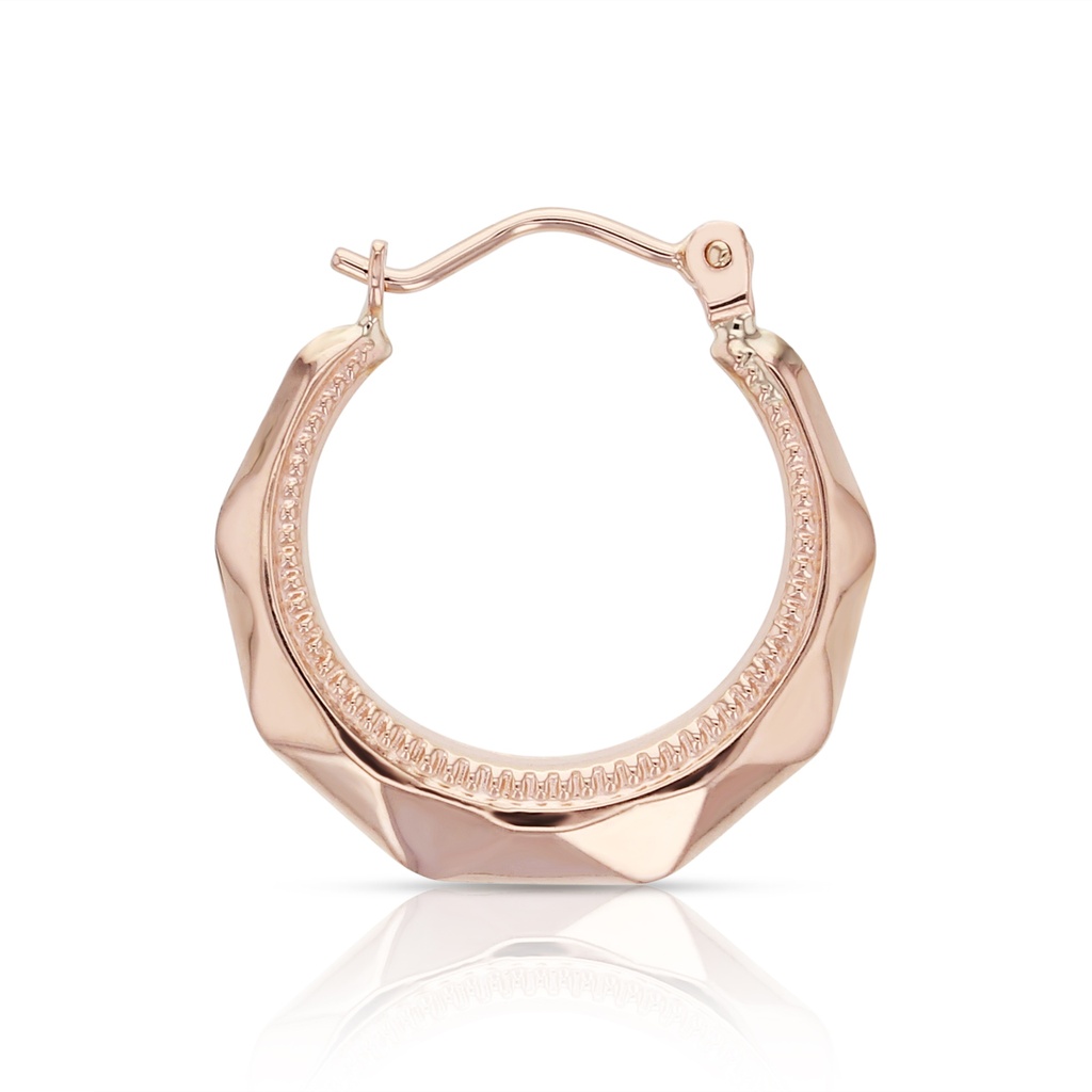 ## 9R FACETED CRESCENT 14MM HOOP