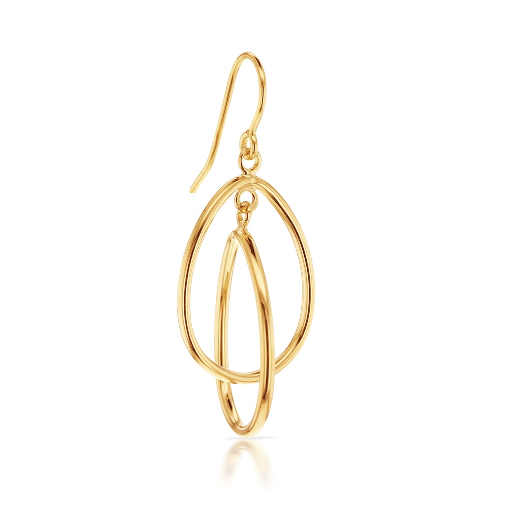 ## 9Y DOUBLE TEAR DROP EARRINGS