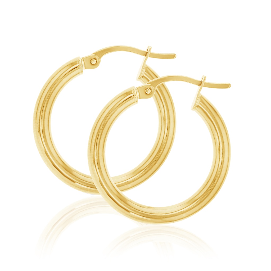 9Y PLAIN 15MM HOOP EARRING