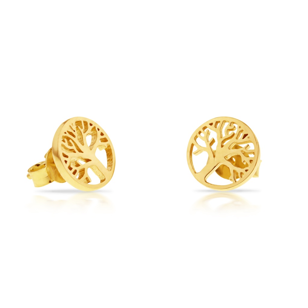 ## 9Y PLAIN TREE OF LIFE STUD EAR