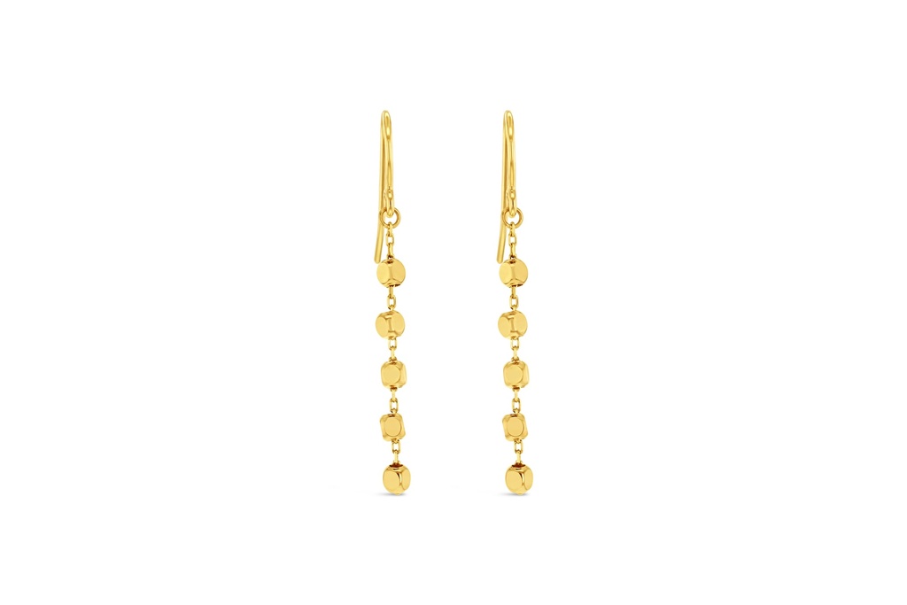 ## 9Y DIAMOND CUT BALL DROP EARRING
