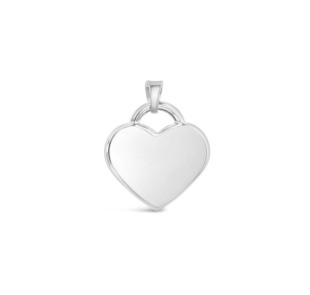## 9W FLAT HEART PENDANT 15MM