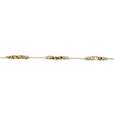 ### 9Y CHAIN & DIAMOND CUT BALL BRACELET