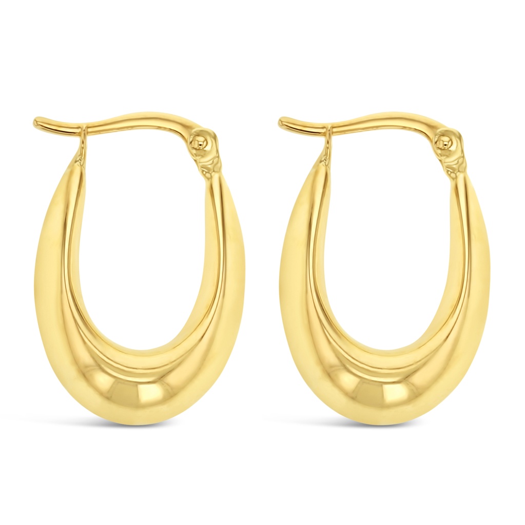 9Y THICK OVAL HOOP
