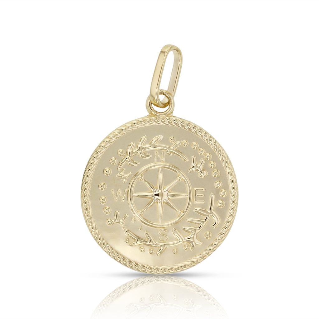## 9Y COMPASS DISC PENDANT