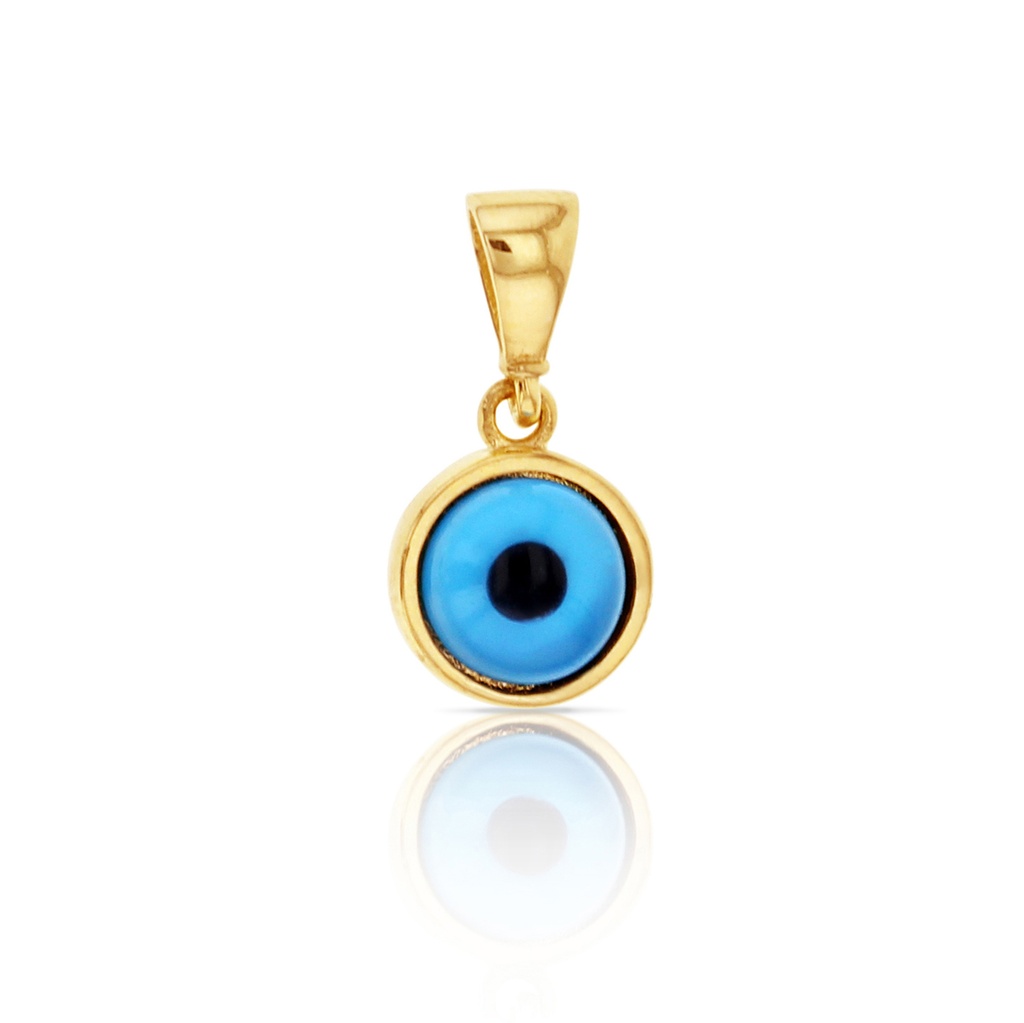 ### 9Y PLAIN ROUND EVIL EYE PENDANT