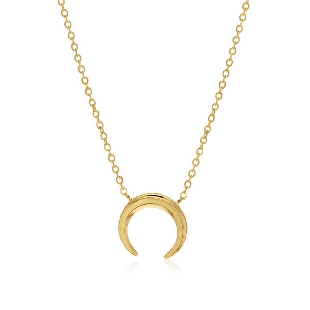 9Y POLISHED CRESCENT MOON