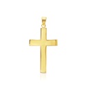 9Y PLAIN POLISHED FLAT CROSS