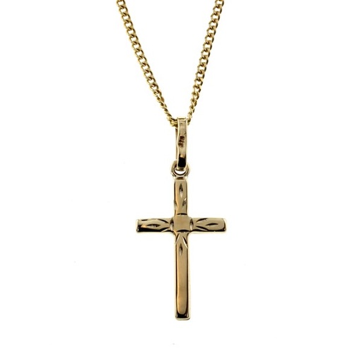 [RCP5] ## 9Y RELIGIOUS CROSS PENDANT DIAM CUT