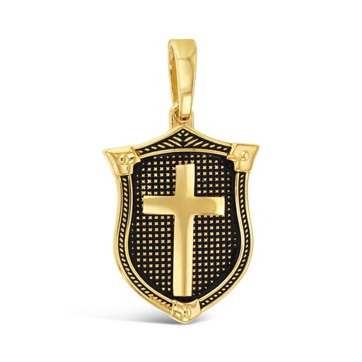 [PD89] ## 9Y CROSS SHIELD PENDANT