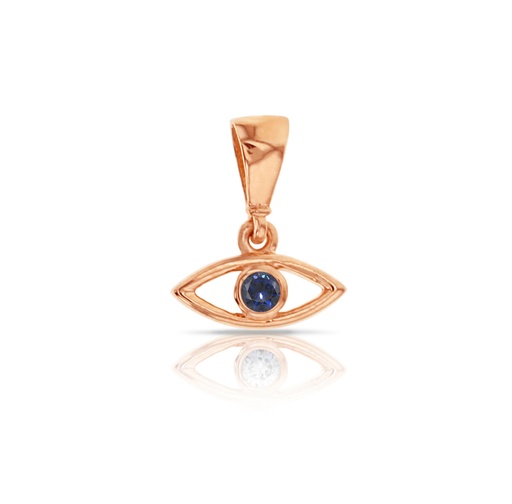 [STPD313] ## 9R SINGLE CZ EVIL EYE PENDANT