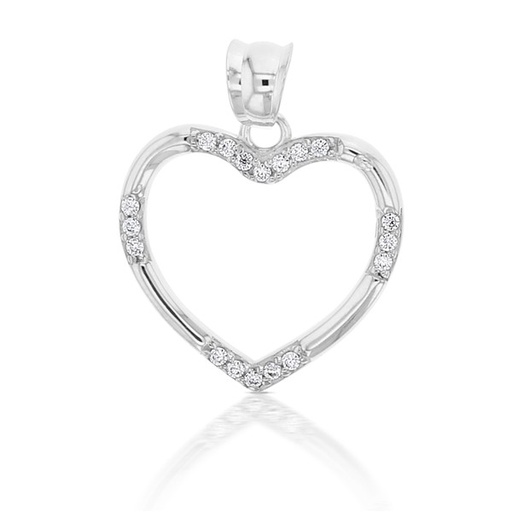 [STPD293] ## 9W CZ AND PLAIN OPEN HEART