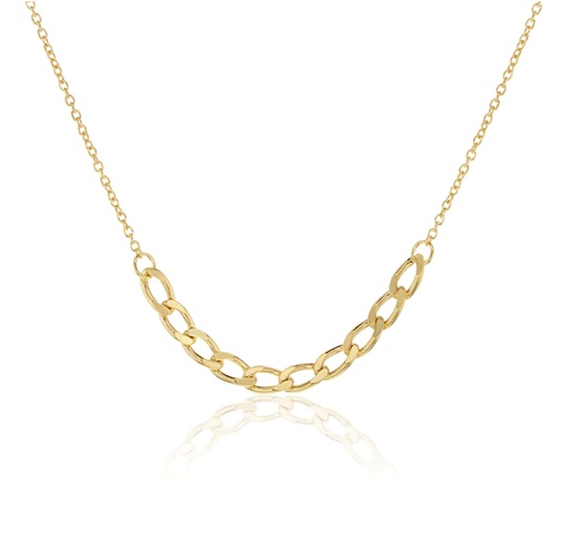 CCLOD105 FEATURE ON FINE HAMMERED CABLE CHAIN