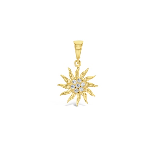 [STPD320] ## 9Y CZ SET SUN PENDANT