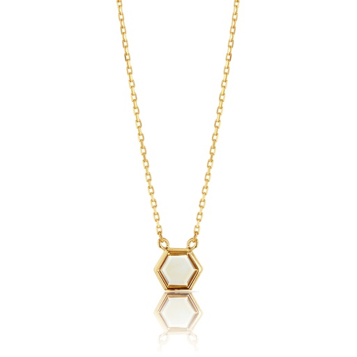 [BB94] ## 9Y HEXAGON CITRINE NECKLACE
