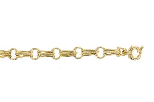 SOLID GATE TRIPLE BARS WITH CENTRE ENGRAVED