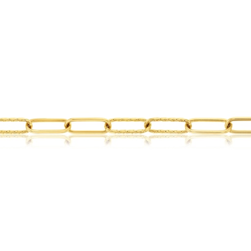 SOLID ROUNDED PAPERCLIP LARGE PLAIN + TWIST LINKS