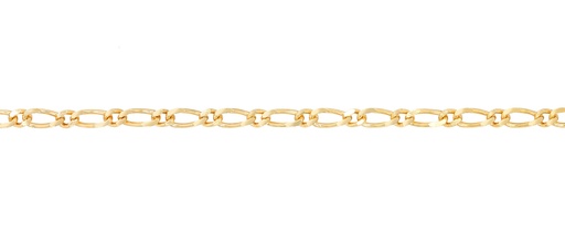 SOLID FIGARO 1+1 DIAMOND CUT 1.3MM