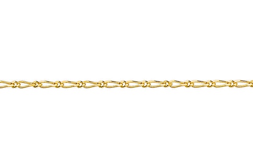 SOLID FIGARO 1+1 DIAMOND CUT 2.2MM