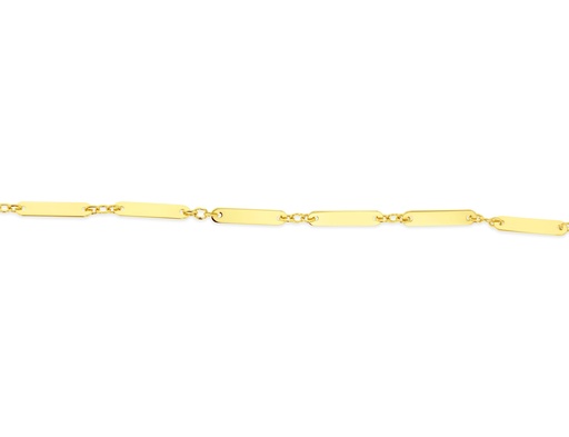 [BB130] ### 9Y FLAT BAR BRACELET