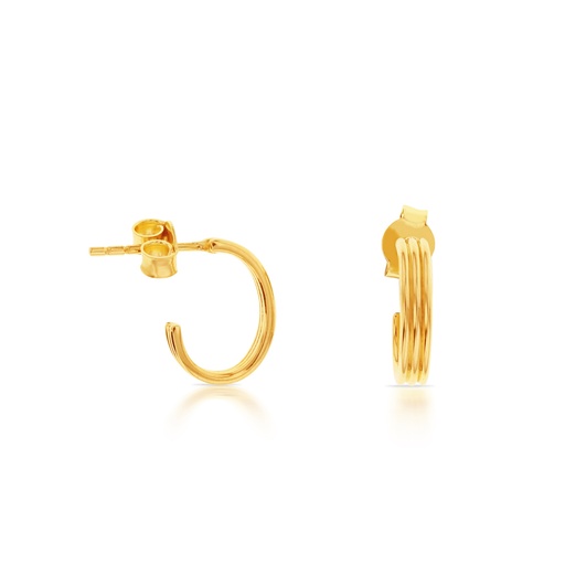 [EAR712] ## 9Y 3/4 OVAL HOOP STUD