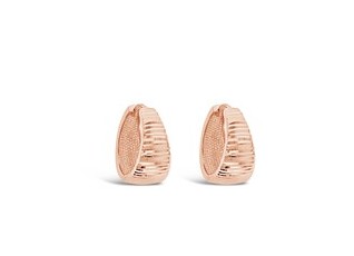 [EAR471] ## 9P DIAMOND CUT STRIPED HUGGIE