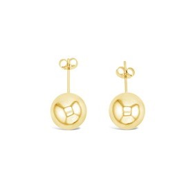 [EAR487] ## 9Y PLAIN 10MM EURO BALL STUD