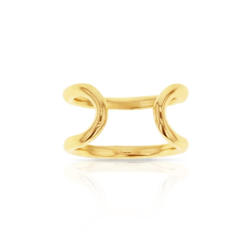 [EAR764] ### 9Y DOUBLE BAR EAR CUFF