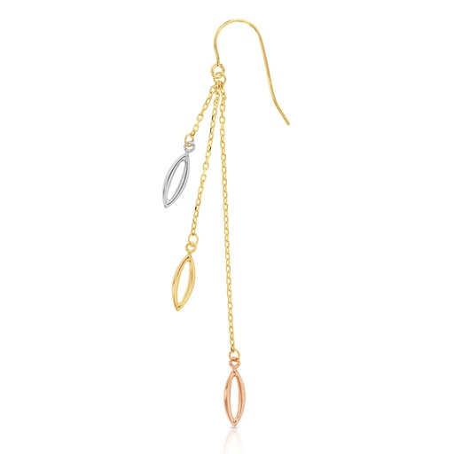 [EAR688] ## 9YWR ALMOND DROPS ON CHAINS